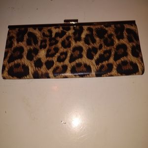 Woman's Leopard Print Clutch Purse